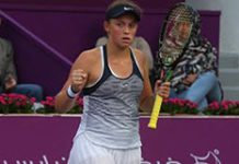 Qatar Total Open: Ostapenko becomes first player to enter semis, Petkovic accounts for another upset Latvian Jelena Ostapenko celebrates her victory against Chinese Saisai Zheng during their WTA Qatar Total Open quarterfinals