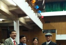 Dr SN Sharma and Wing Commander Satish Bhatia honoured by Chandigarh Badminton Association Chandigarh Badminton Association