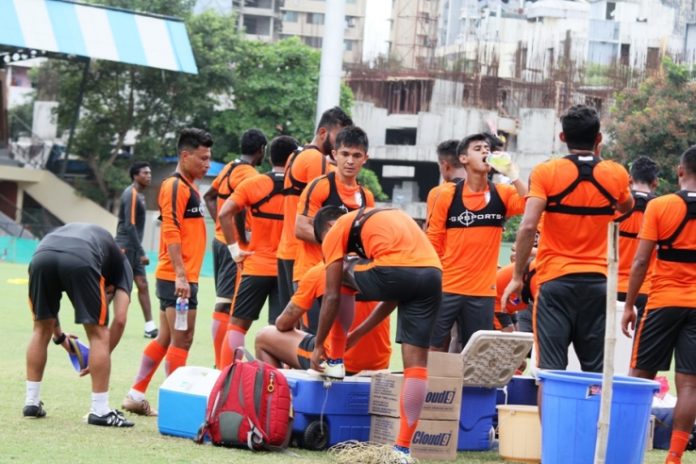 Indian Football Team practice Mumbai Indian Football Team practice Mumbai