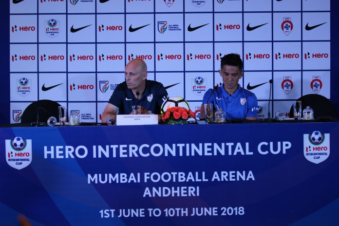 India coach Stephen Constantine and captain Sunil Chhetri