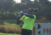 Diksha Dagar takes over lead from Tvesa Malik in 13th Leg of Hero WPGT Diksha Dagar in action at DLF