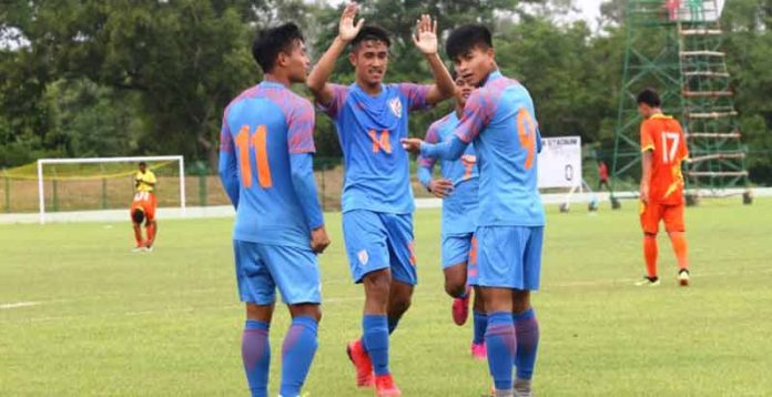 Indian Football Team against Bhutan