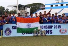 With 28 goals in 5 games, India lift SAFF U-15 title India lifts U 15 SAFF Football title