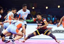 Maninder stars for Bengal Warriors as they beat defending champions Bengaluru Bulls 42-40 Pawan raiding against Bengal Warriors