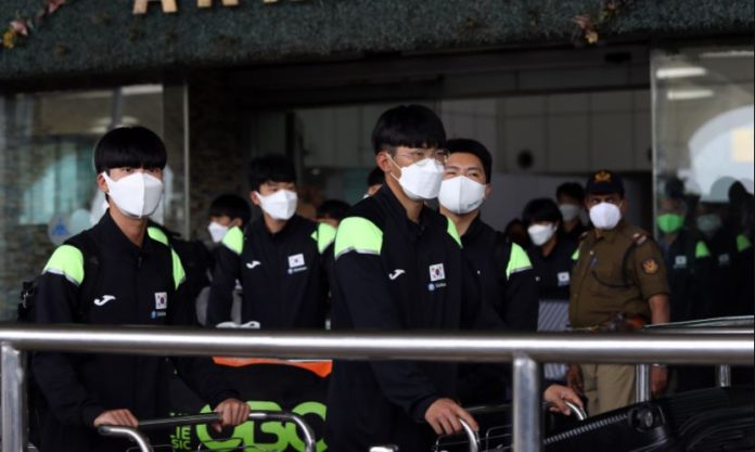 Korea arrives for Junior world Cup Korea arrives for Junior world Cup