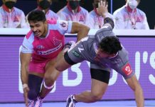 Haryana Steelers win 35-28 against Jaipur Pink Panthers in Pro Kabaddi League Season 8 Haryana Steelers PKL 2022