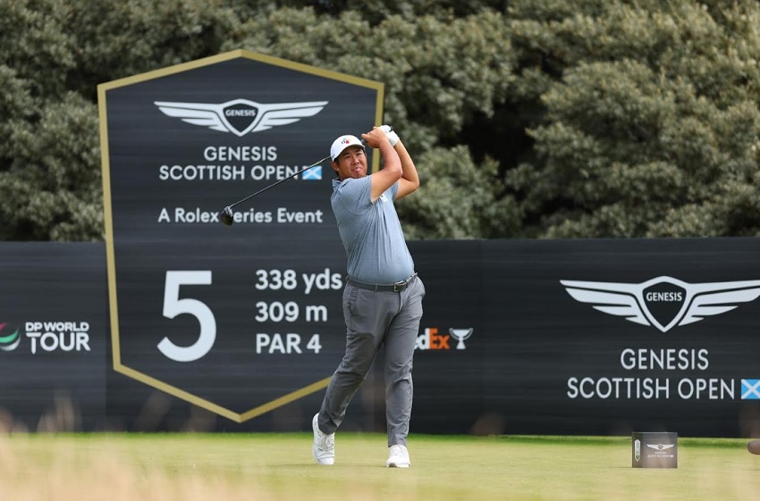 Koreas An enjoys career low 61 to jump into drivers seat at Genesis Scottish Open