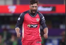 Desert Vipers pull off a two-wicket win over MI Emirates through a last ball thriller Mohammad Amir