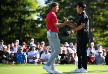 U.S. Team secures 10th straight win over International Team in Presidents Cup Tom Kim Sam Burns