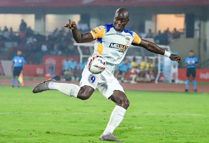 Chennaiyin FCs Wilmar Jordan Gil in action d ed FC in Guwahati on Thursday October 17 Chennaiyin FCs Wilmar Jordan Gil in action d ed FC in Guwahati on Thursday October 17